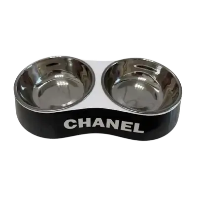 E62 Pet Double Bowl Chanel