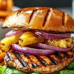 Chicken & Pineapple Burger