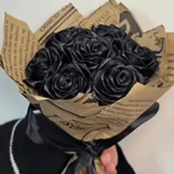 Black Flower Bouquet