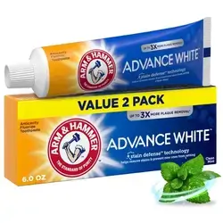 ARM & HAMMER Advance White Extreme Whitening Toothpaste - Clean Mint - 170G Contains Fluoride, 1-Pack
