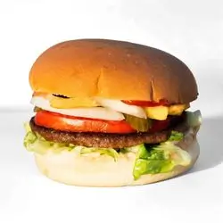 Meat Burger With Fries
