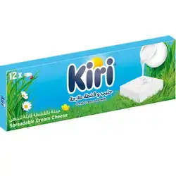 Kiri Spreadable Cream Cheese Squares 12 portions 200g