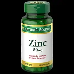 Nature’s Bounty Zinc 50mg 100TAB | Immune System, Skin, & Antioxidant Health Support