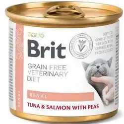 Brit Renal with Tuna & Salmon with Peas 200g