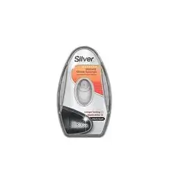 Silver Sponge Shoe Polish With Silicone Dispenser Black 6 Ml