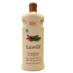 RDL Ardell Intensive Licorice Extract Lotion Enriched with Vitamin E for Moisturizing, Brightening, and Whitening the Body and Hands - 600ml