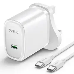 Yesido Quick Charger 20W With Type-C cable YC76C