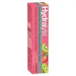hydralyte strawberry kiwi 20effervescent electrolyte tablets