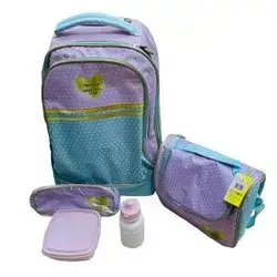 Flamingo School Bag With Tyer 5 Pcs