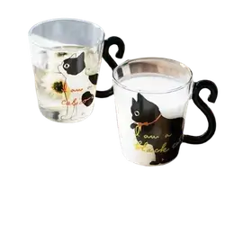 E689 Glass Cup with Handle