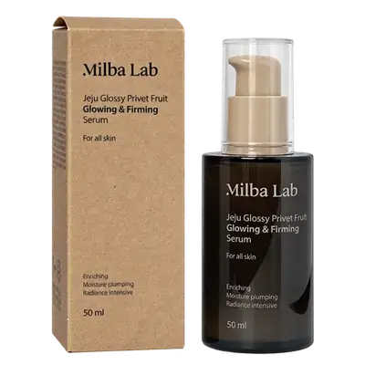 Jeju Glossy Privet Fruit Glowing & Firming Serum For All Skin 50ml _ Milba Lab