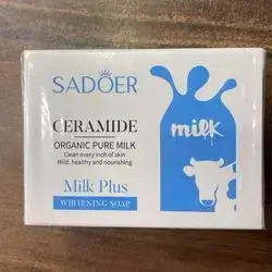 SADOER Ceramide Organic Pure Milk Plus Whitening Soap