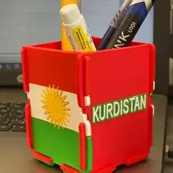 Plastic Pen Holder Kurdistan Fly
