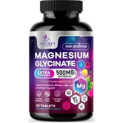 magnesium glycinate extra strength 500mg 60tab