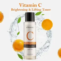 KORMESIC Hot Sales VC Facial Toner Cleansing Oil Brightening Face Care Skin Toner 130 ml//تونر الوجه VC من KORMESIC، زيت تنظيف البشرة، تونر تفتيح البشرة، منتجات العناية بالبشرة