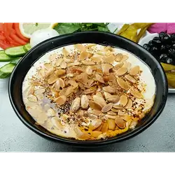 Hummus Fatteh with Tahini Plate