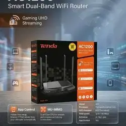 TENDA Router AC 1200 Dual Band 2.4Ghz & 5G