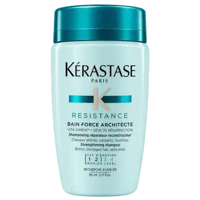 RESISTANCE Strengthening Shampoo for Brittle Damaged Hair & Spilt Ends 80ml _ KERASTASE PARIS