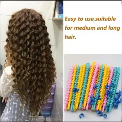 20pcs Plastic Spiral Hair Curler Rods