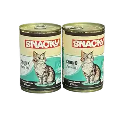 Snacky Chunk Cat Food with Liver Flavor(2 pices)