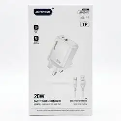 JORREZI Type-C & USB with Original Cable 20W