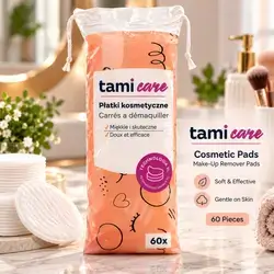 Tami Care Cosmetic Make-Up Remover Pads – 60 Pieces