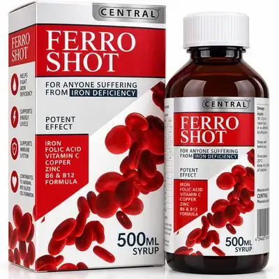 Central Ferro Shot Iron Syrup – 500 mL