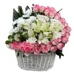 Rose With Oriental Basket