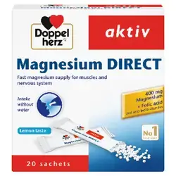 Magnesium Direct 20 Sachets Doppel Herz