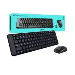 Logitech Mk220 Wireless Keyboard And Mouse Combo (Support Arabic And English Language)