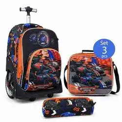 Jasmine Star 3-Piece Trolley School Bag Set
