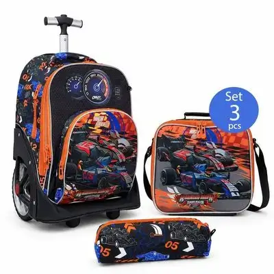 Jasmine Star 3-Piece Trolley School Bag Set