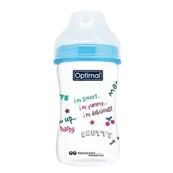 P.P Extra Wide Neck Feeding Bottle Anti-Colic 2 From 6-12m BLUE 240ml OPB-0102 _ Optimal