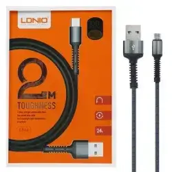 LDNIO LS63 2.4A USB to Type-C Cable – Black