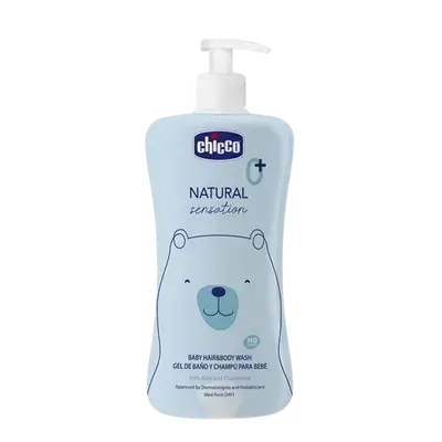 Natural Sensation 0+ Baby Hair & Body Wash With Aloe And Chamomile 500ml _ Chicco