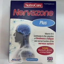 nervazone plus ginkgo biloba with vitamn b1-b6-b12 30capsules