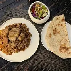 Rice with Pomegranate Molasses & Local Meat