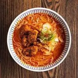Spicy Chicken Noodles Soup