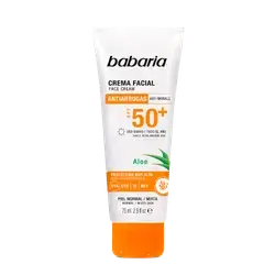 Anti-Wrinkle Face Cream Spf50+ with Aloe 75ml _ babaria
