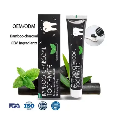 High Quality Organic Black Bamboo Charcoal Toothpaste Whitening 100G