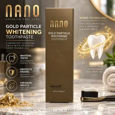 NANO Gold Particle Whitening Toothpaste with Vitamin E
