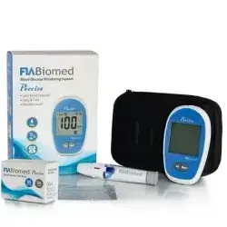 /-Blood glucose test strip 50 test &FIA BIOMED Precisa - Blood Glucose Monitor - FIA Glucometer