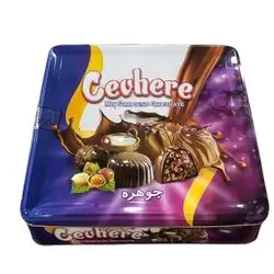 Chocolate cevhere is a mixture of milk, coffee, bazelnuts and chocolate