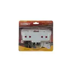 Cambiy Traveling Adapter 3 Pin 4 Outlet