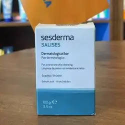 sesderma salises dermatological bar for acne-prone skin cleansing salicylic acid 100gr