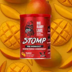 Red Rex Stomp Pre-Workout Massive Pumps & Endurance 26 servings Mango