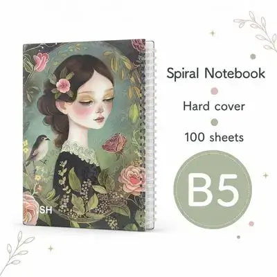 Hardcover Spiral Notebook – B5 | 100 Sheets