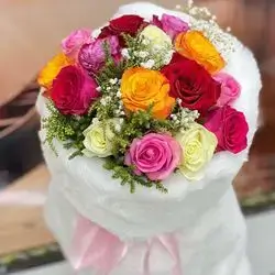 Bouquet Of Mix Roses 5 Pcs
