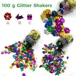 100g Glitter Shakers-flamingo
