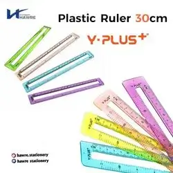 Y.PLUS Plastic Ruler 30cm